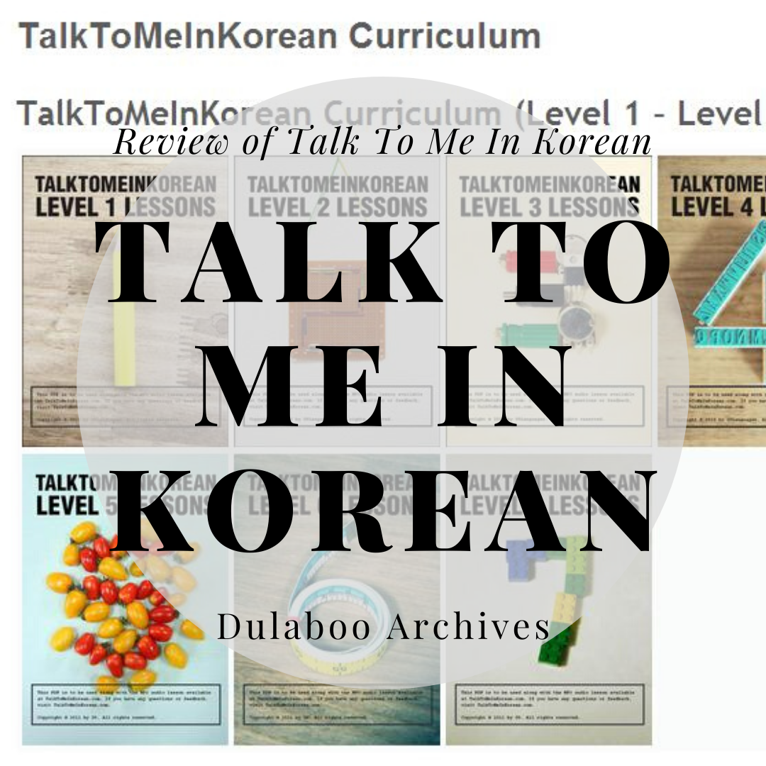 Talk To Me in Korean: Review of TalkToMeInKorean.com
